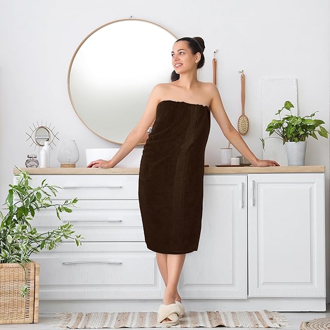 Utopia Towels Luxurious Jumbo Bath Sheet 2 Piece, 600 GSM, 35 by 70 Inches, 100% Ring Spun Cotton, Highly Absorbent and Quick Dry Extra Large Bath Towel, Super Soft Towel, Dark Brown