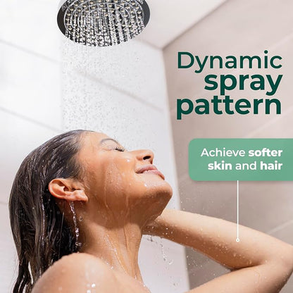 Winthorpe Conservation Rain Shower Head, Matte Black, Round, Low Flow, High Pressure, 1.8 GPM Water Saving, 360 Degree, Eco and Energy Efficient Rainfall Showerhead