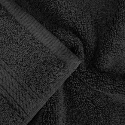 Superior Egyptian Cotton Ultra Plush & Absorbent, 8 Piece Set, Black | Quick Dry, Soft Luxury Towel Set, Bath Essentials, Guest Bath, Spa, 2 Bath, 2 Hand, 4 Face Towels, Madeline Towels