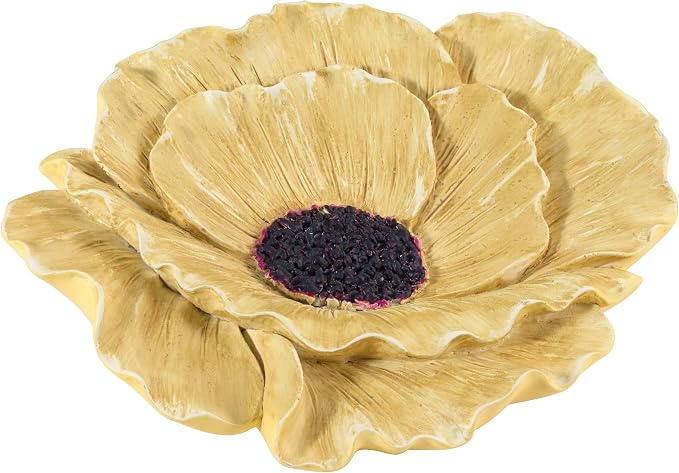 Avanti Linens - Soap Dish, 100% Hand-Painted Resin Bathroom Accessories, Floral Home Decor (Marielle)