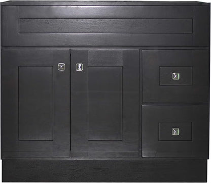 Design House Brookings Bathroom Vanity, 36", Espresso | Adjustable Hinges, Freestanding, Contemporary/Modern, Wood, Bath, 586990