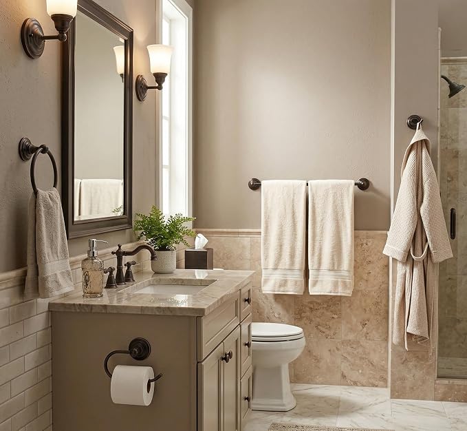 800 Series 4 Piece Oil Rubbed Bronze Bathroom Hardware Set