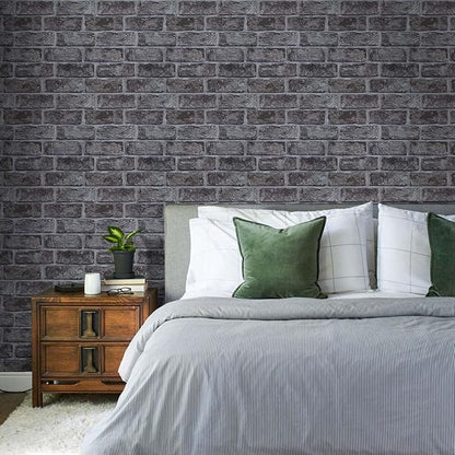 Commomy Thicker Grey Peel and Stick Backsplash-10 pcs of 12" x 12" - 3D Adhesive Peel and Stick Tiles Backsplash for Kitchen, Bathroom, Removable, Waterproof, Vinyl Wall Tile