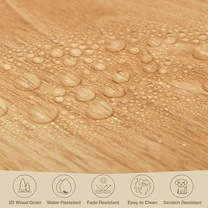 MULGREAT Peel and Stick Floor Tile, 54 Sq.Ft Waterproof Vinyl Flooring, 36 Pieces Wood-Look Self Adhesive Luxury Vinyl Plank Flooring for DIY Bathroom Laundry Bedroom RV Kitchen (Warm Oak)