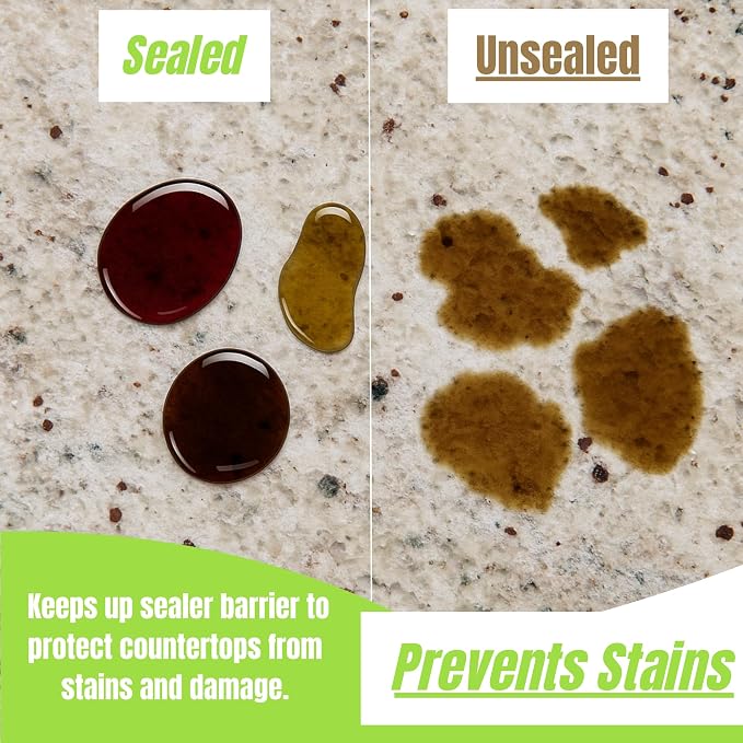 Granite Plus Cleaner & Sealer + Ultimate Grout Cleaner W/ Brush, 2 Quarts | Acid-free formula deep cleans grout on tile floors. Safe for marble, travertine, granite and all natural stone.