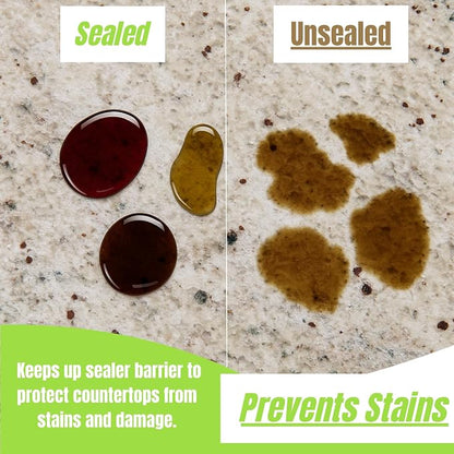 Granite Plus Cleaner & Sealer + Ultimate Grout Cleaner W/ Brush, 2 Quarts | Acid-free formula deep cleans grout on tile floors. Safe for marble, travertine, granite and all natural stone.