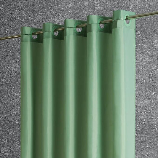 Furlinic Grey Green Shower Curtain Liner Fabric Waterproof Shower Stall Curtains with Weighted Bottom for Bathroom RV Hotel,36x72 Inch.