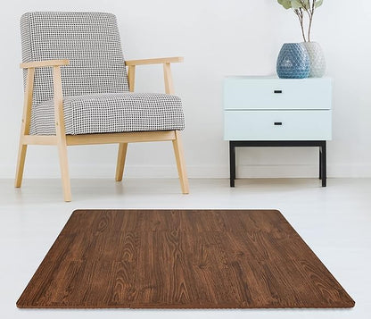 FloorPops Brown Craftsman Interlocking Floor Tiles, FP3593