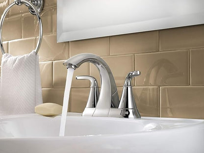 Pfister Pasadena Bathroom Sink Faucet, 4-Inch Centerset, 2-Handle, 3-Hole, Polished Chrome Finish, LF048PDCC