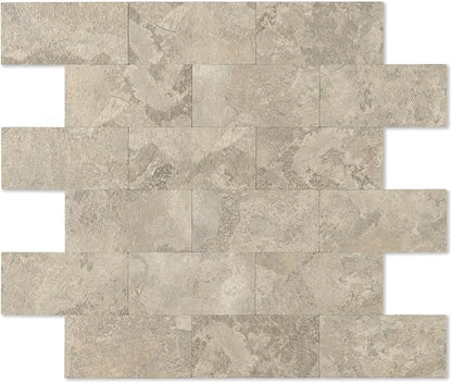 2026 New Upgrade Peel and Stick Backsplash Tile, Peel and Stick 11.34" X 11.57" Wall Tile for Kitchen, Bathroom, Fireplace, Laundry (Beige Ecru, 10 Packs)