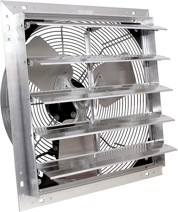 VES SF-20000-01 Shutter Mount Exhaust Fan,115V,20"