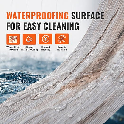 VEVOR Peel and Stick Floor Tile 36" x 6", 36 Tiles Self Adhesive Vinyl Floor, 0.62 mm Thick, Vintage Wood Grain DIY Flooring Tiles for Bedroom, Living Room, Bathroom (54 Sq.Ft/Box)