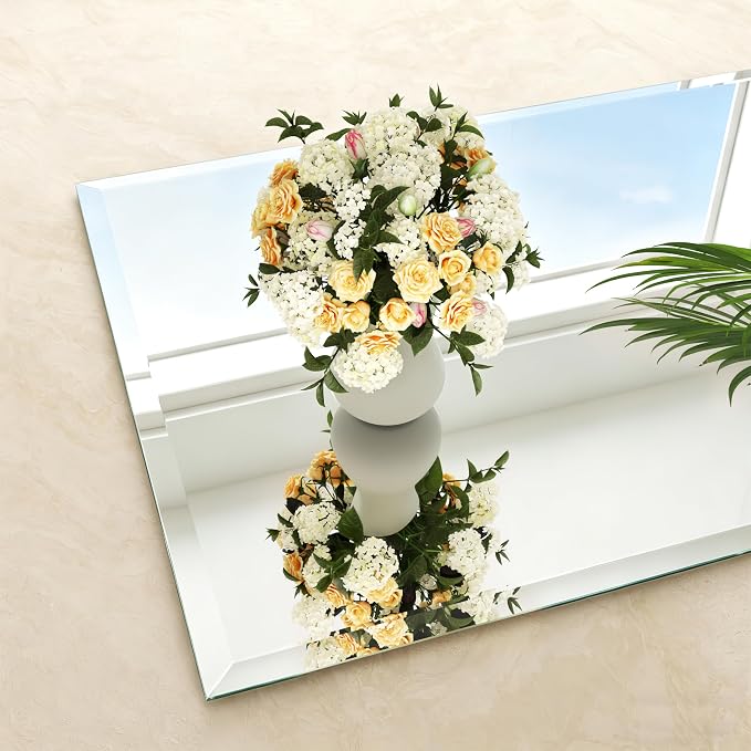24x32 Inch Bathroom Mirrors for Over Sink, Frameless Mirrors for Wall | Beveled Bathroom Mirror, Bathroom Vanity Mirror for Bedroom Living Room Entryway Home Decor