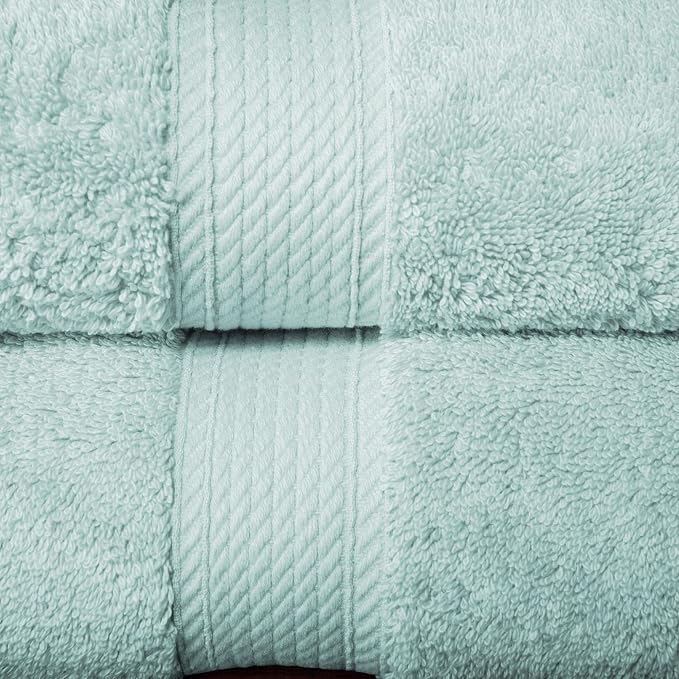 SUPERIOR Egyptian Cotton Ultra Plush & Absorbent, 10 Piece Set, Sea Foam | Quick Dry, Soft Luxury Towel Set, Bath Essentials, Guest Bath, Spa, 2 Bath, 4 Hand, 4 Face Towels, Madeline Towels