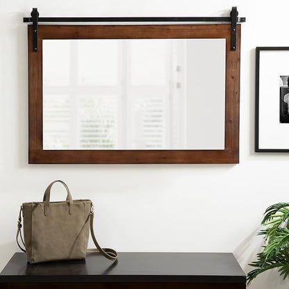 Kate and Laurel Cates Farmhouse Wall Mirror