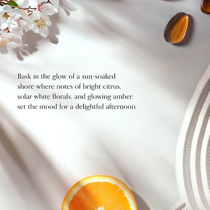 Chesapeake Bay, 11oz Salted Sands Scented Candle, Mood Evoking Fragrance, Textured Sea Glass-Inspired Jar, Premium Soy Blend Wax with Essential Oils, Coastal Fragrance for Home Décor or Gifting