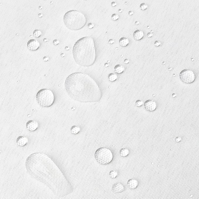 River Dream Fabric Snap-in Shower Curtain Liner Replacement: Removable to Attach, White, 70x54 | Water Repellent, for No Hook Shower Curtain, Snap On/Off & Removable Replacement Liner, 70W x 54H Standard Size