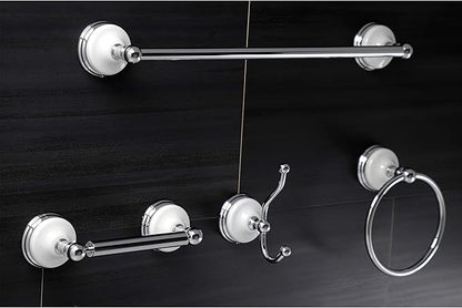 Kingston Brass BAK1112478C Victorian 4-Piece Bathroom Hardware, Polished Chrome