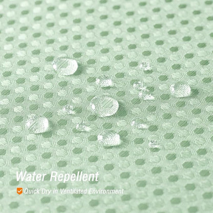Mint Green Fabric Shower Curtain, 72 X 72 | Cloth-Textured Shower Curtain for Bathroom - Soft Cloth & Hotel Spa Luxury, Water Repellent, Machine Washable