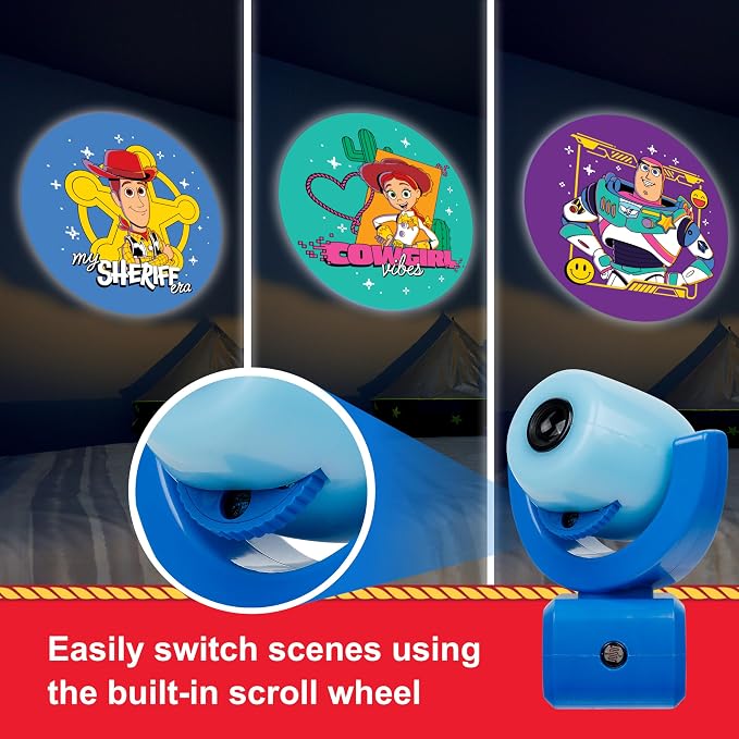 Projectables Toy Story Night Light with Dusk to Dawn Sensor | Plug In Night Light for Kids Room, Nursery, and Children's Bedroom, Toy Story Room Décor, UL Certified, Energy Efficient