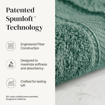 Modern Threads 4-Pack SpunLoft Bath Sheet Eucalyptus 35x66