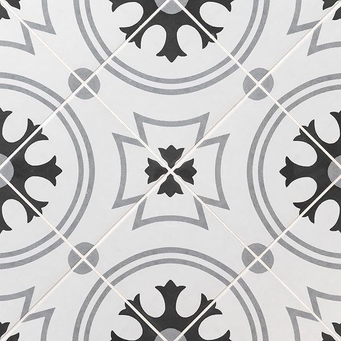 MSI Tanzania Encaustic 8 in. x 8 in. Sample Porcelain Wall Tile for Bathroom, Floor and Kitchen Backsplash