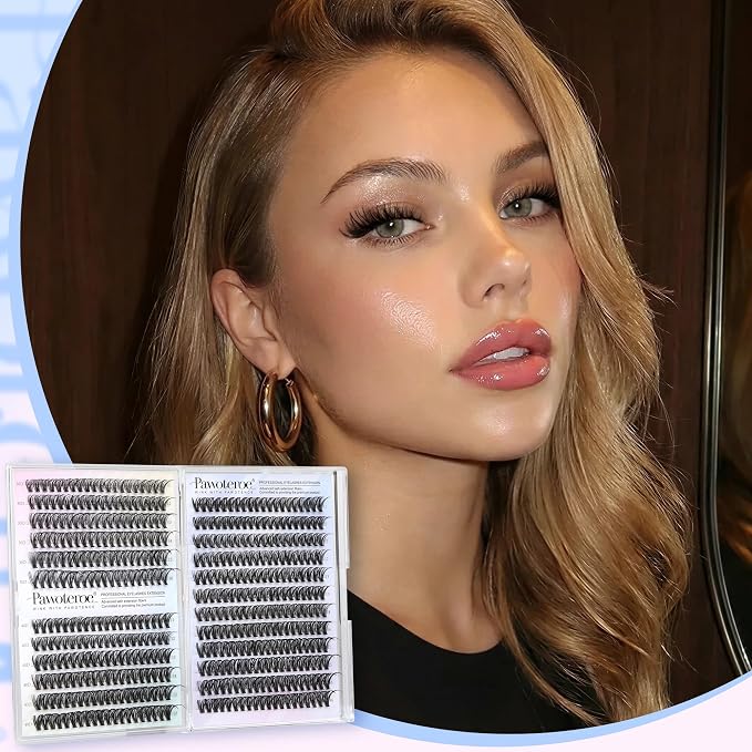 Lash Clusters 480pcs Individual Lashes 30D 40D Cluster Eyelash Extensions Eyelash Clusters Lash Extensions for Self Application (30D&40D, 0.07D, 11-16mm Valuable Pack)