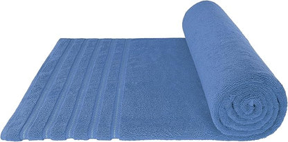 American Soft Linen 35x70 Jumbo Large Bath Towel, 600 GSM 100% Cotton Turkish Bath Sheet, Oversized Luxury Bath Towel for Bathroom Beach and Pool, Electric Blue