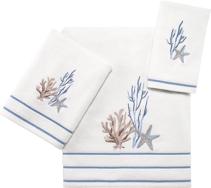 Avanti Linens - Bath Towel, Soft & Absorbent Cotton Towel (Abstract Coastal Collection)