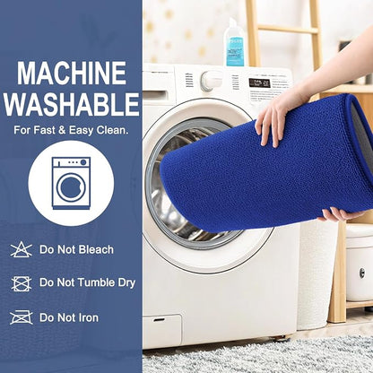 OLANLY Memory Foam Bathroom Runner Rugs 47x17, Long Bath Mats, Royal Blue | Soft Quick Dry Bath Rugs, Non-Slip, Absorbent Machine Washable Mat for Bathroom Floor, Tub and Shower, Home Decor Accessories