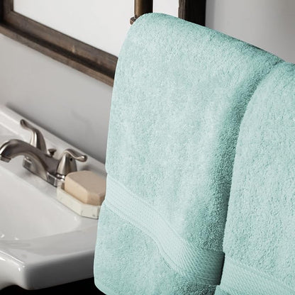 SUPERIOR Egyptian Cotton Ultra Plush & Absorbent, 10 Piece Set, Sea Foam | Quick Dry, Soft Luxury Towel Set, Bath Essentials, Guest Bath, Spa, 2 Bath, 4 Hand, 4 Face Towels, Madeline Towels