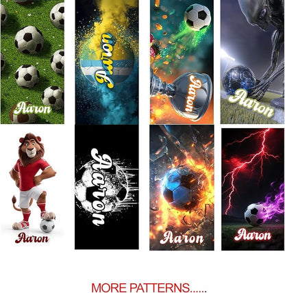 Personalized Beach Towel With Name, Custom Beach Towel with Text, Customized Basketball Football Microfiber Pool Towel, Quick Dry & Absorbent Swim Towel for Adult,Anniversary, Birthday, Summer Holiday