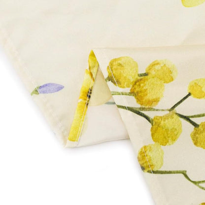 HVEST Wildflower Shower Curtain for Bathroom, Blue and Yellow Floral and Wheat with Butterfly Shower Curtain with Hook, Country Daisy Flower on Beige Shower Curtain Set Bathroom Decor, 60X72 inch
