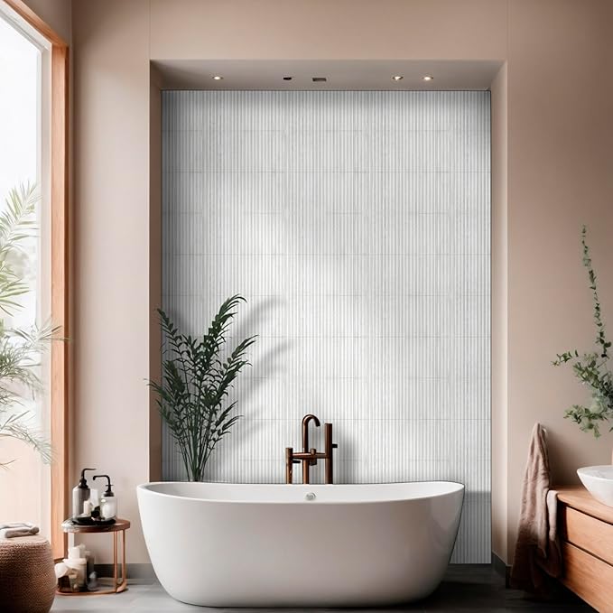 MSI Arabescato Venato Slat Honed Marble Tile for Kitchen Backsplash, Bathroom, Accent Wall, Shower, Sample