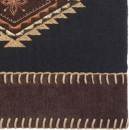 Avanti Linens 17722BLK Mojave Hand Towel, Black, 28.00" x 16.00"