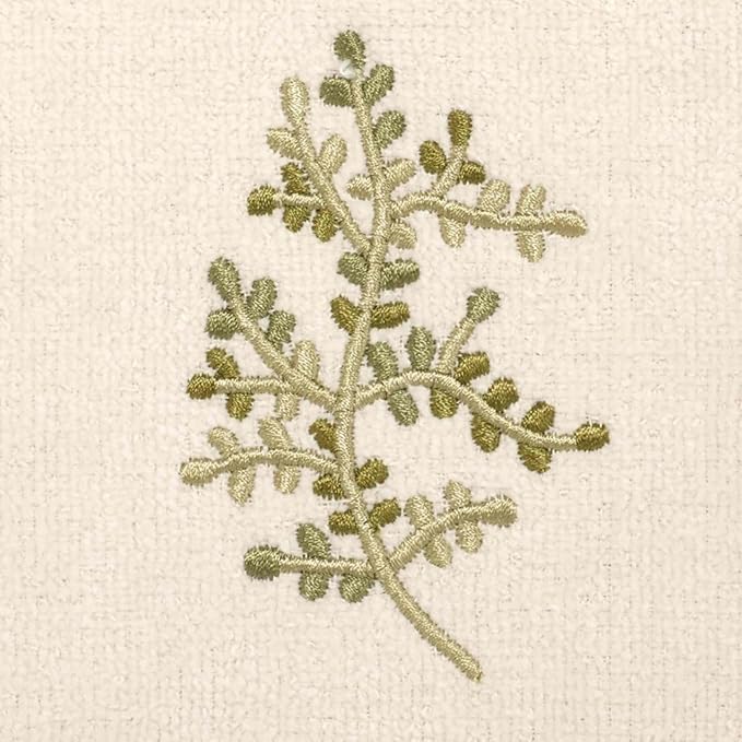 Avanti Linens Greenwood Fingertip Towel, Ivory, 18.00" x 11.00"