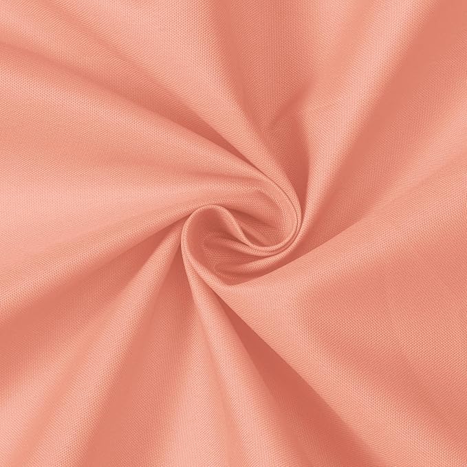 N&Y HOME Fabric Shower Curtain or Liner with Magnets, Coral | Hotel Quality, Washable, Water Repellent, Cloth Shower Curtain with Grommets for Bathroom, Standard Size