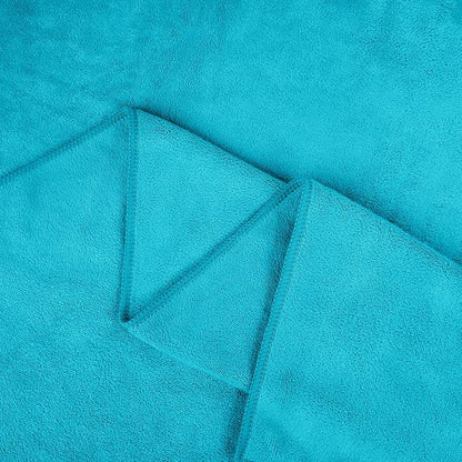 JML Large Microfiber Bath Towels Set, 2 Pack, 30" x 60", Teal | Soft, Absorbent, Quick Drying, Lint-Free, Fade Resistant, Use for Salon, Hair Wrap, Fitness, Sport, Yoga