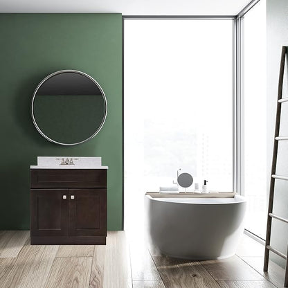 Design House Brookings Bathroom Vanity, 30", Espresso | Adjustable Hinges, Freestanding, Contemporary/Modern, Wood, Bath, 586982