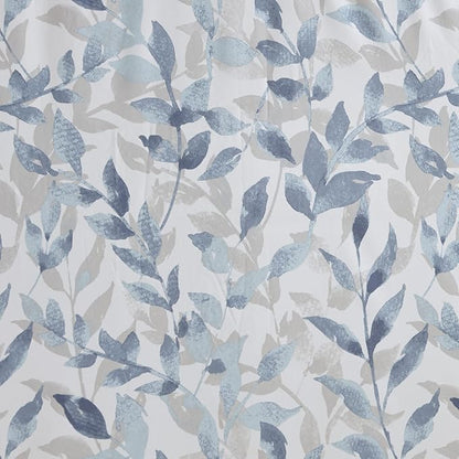 Madison Park Essentials Sofia Shower Curtain, Luxurious Botanical Print, Modern Serene Bathroom Décor, Machine Washable Bath Privacy Screen, 72x72, Multi Blue and Gray (Pack of 4)