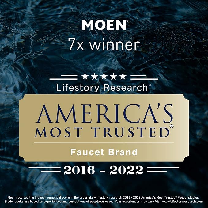 Moen TS983BN Doux Two-Handle High Arc Deck-Mount Roman Tub Faucet Trim with Handshower, Valve Required, Brushed Nickel