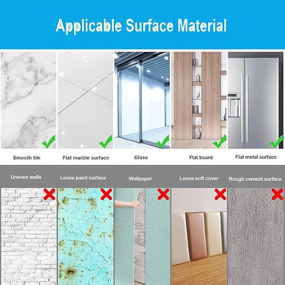 16" x 12" x 1Pcs Acrylic Mirror Sheet, Decorative Wall Mirror | Flexible Body Mirror Tiles with Self Adhesive Tapes, Non Glass Mirror Stickers for Bathroom Bedroom Home Wall Decor