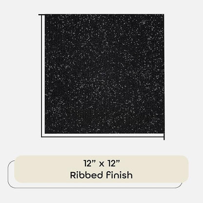 Nexus Self Adhesive 12-Inch Carpet Floor Tiles, 12 Tiles - 12" x 12", Jet Black - Peel & Stick, DIY Flooring for Kitchen, Dining Room, Bedrooms & Bathrooms by Achim Home Decor