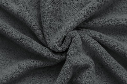 American Veteran Towel, 100% Cotton Turkish Bath Towels for Bathroom 4 Pack, 27x54 Extra Large Premium Soft Drying Bathroom Towels, Dark Gray