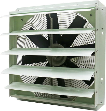 iLiving 20-Inch Corrosion Resistance Shutter Exhaust Fan, Single Speed