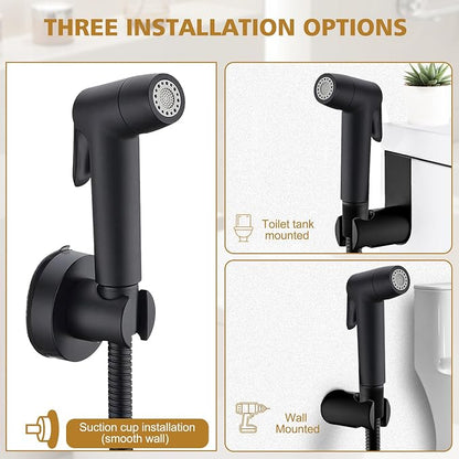 Handheld Bidet Sprayer for Toilet, Muslim Shower Bidet Attachment for Toilet, Cloth Diaper Toilet Sprayer, Jet Spray for Toilet with Bidet Hose for Feminine Wash
