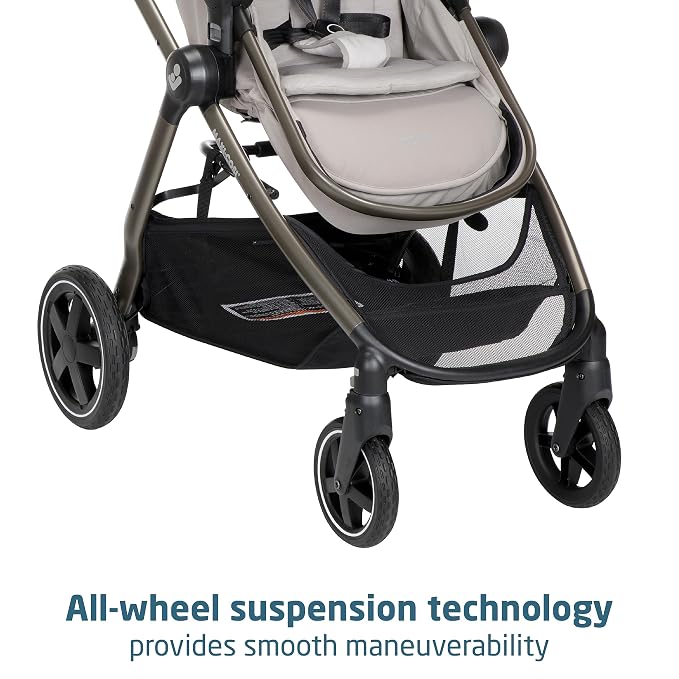Maxi-Cosi Zelia 2 Luxe 5-in-1 Modular Travel System, New Hope Tan