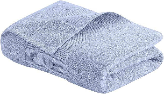 Modern Threads Air Cloud 6-Piece Towel Set - 100% Zero-Twist Cotton, 500 GSM, Quick Dry & Plush, Blue