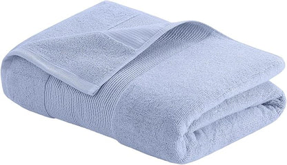 Modern Threads Air Cloud 18-Piece Towel Set - 100% Zero-Twist Cotton, 500 GSM, Quick Dry & Plush, Blue