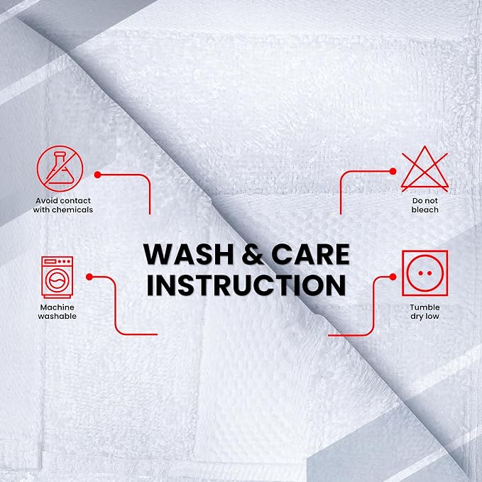 Infinitee Xclusives 100% Cotton Luxury Wash Cloths for Showering - 12 Pack | Washcloths [13x13] - Soft and Absorbent Face Towels for Bathroom Wash Clothes - Gym, Spa & Hotel Use